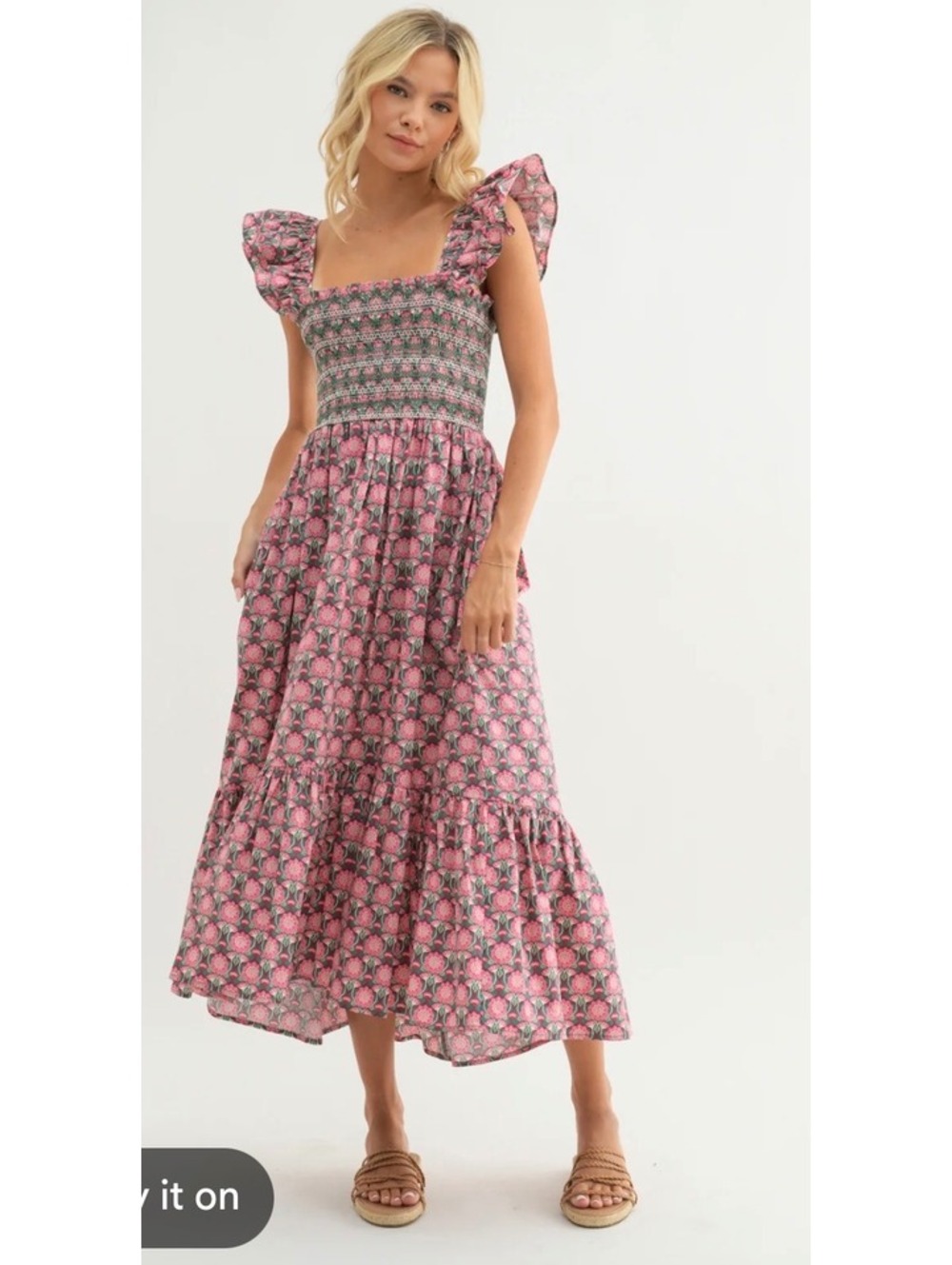 Boutique Antonia Floral Maxi Dress Women’s Size S